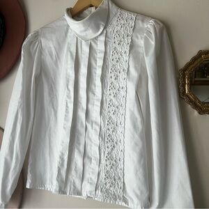 Vintage‎ GUNNE SAX GUNNIES Victorian prairie cottagecore blouse Women’s MEDIUM